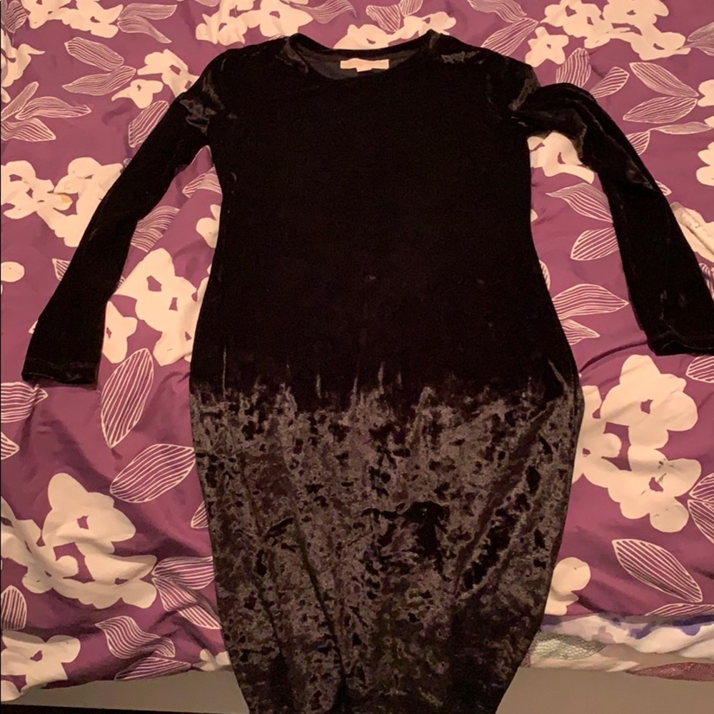 Authentic Michael Kors velvet black dress